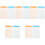 5Sets Premium Double-Sided Attendance Cards Paper for Office Tracking 3