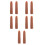 10Pcs Silicone Hand Mannequin for Nails Realistic Flexible Light Brown 9