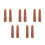 10Pcs Silicone Hand Mannequin for Nails Realistic Flexible Light Brown 8