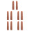 10Pcs Silicone Hand Mannequin for Nails Realistic Flexible Light Brown 4