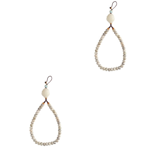 2Pcs Mobile Phone Chain Beaded Creative Phone Straps 2