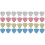 120Pcs Triangle Fabric Chalk Assorted Colors for Tailoring and Sewing 2