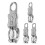 12Pcs Silver Snap Hook Clips Zinc Alloy Quick Release Rope Hooks 2