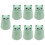 7Pcs Practical Manual and Storage Box Green Plastic 11