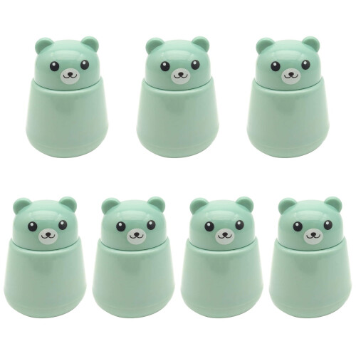 7Pcs Practical Manual and Storage Box Green Plastic 2