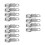 12Pcs Silver Snap Hook Clips Zinc Alloy Quick Release Rope Hooks 5