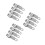 12Pcs Silver Snap Hook Clips Zinc Alloy Quick Release Rope Hooks 10