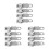 12Pcs Silver Snap Hook Clips Zinc Alloy Quick Release Rope Hooks 9
