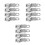 12Pcs Silver Snap Hook Clips Zinc Alloy Quick Release Rope Hooks 7