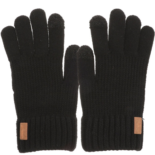 2Pairs Black Multipurpose Winter Windproof Full-Finger Riding Gloves