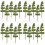 20Pcs Mini Sand Table Green Tree Models Plastic for Kids Scene Layout 6