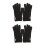 2Pairs Black Multipurpose Winter Windproof Full-Finger Riding Gloves 9