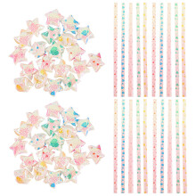 960Pcs Assorted Color Paper Star Strips for Kids Decor