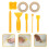 3Sets Plastic Caulking Tools Kit Assorted Color for Home Grout Sealing 3