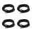 4Pcs Flexible Silicone Tube Black Durable Hose for Use 4