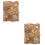 2Sets Brown Rabbit Cooling Mat Small Chew Toy Sleeping Bed 7