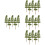 20Pcs Mini Sand Table Green Tree Models Plastic for Kids Scene Layout 7