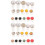 32Pcs Comfortable Silicone Toe Separators for Pedicure Assorted Colors 10