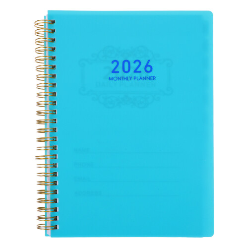 Green Daily Work Planner Notebook Time Management