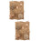 2Sets Brown Rabbit Cooling Mat Small Chew Toy Sleeping Bed 8