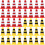 160Pcs Assorted Color Mini Road Construction Cones Plastic Play Toys 1