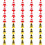 160Pcs Assorted Color Mini Road Construction Cones Plastic Play Toys 3
