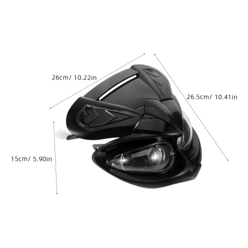 1Set Motorcycle Headlight Bracket Black Durable Plastic Rubber Strap 1