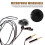 10Pcs Soft Grey Microphone Covers Windproof Furry Lapel Mic Shields 10