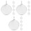 15Pcs Sturdy Manganese Steel Targets Silver for Archery Training 5