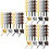 600Pcs Assorted Color Bag Feet Spike Studs for DIY Bag Making 6