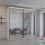 MN Furniture Double Sliding Full Mirror Wardrobe White 150cm 1