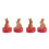 4Pcs Cute Rabbit Shaped Wooden Manual Sharpener Handheld Pencil Tool 6