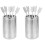 2Sets Multipurpose Silver Stainless Steel Coffee Stir Stirrers 4