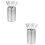 2Sets Multipurpose Silver Stainless Steel Coffee Stir Stirrers 8