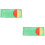 2Pcs Green Circular Area Teaching Prop for Primary School Math 6