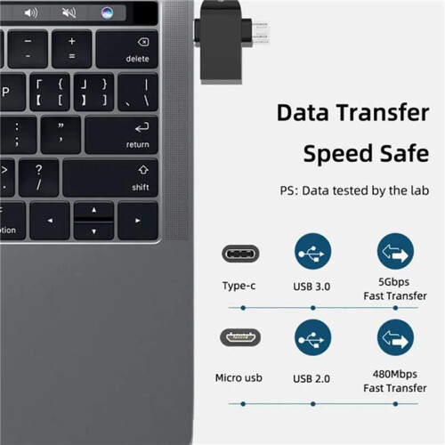 USB C to USB 3.0 OTG Converter USB 2 in 1 Type C Micro-OTG Adapter 2