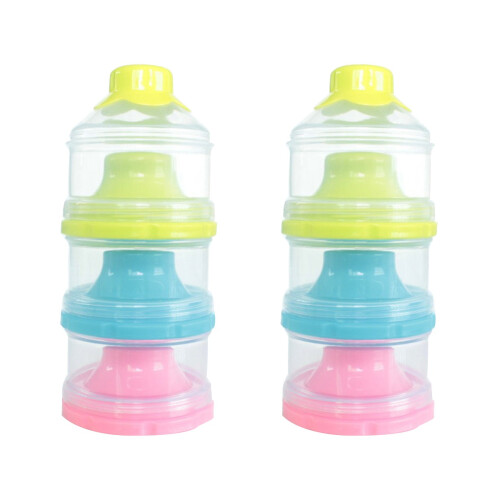 2Pcs 3-Compartment Dispenser Multi-Use Snack Container 1