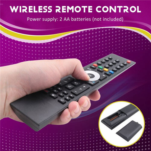 TP7187R Remote Control for   TV Replacement Remote Control TP7187R Black 1