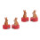 4Pcs Cute Rabbit Shaped Wooden Manual Sharpener Handheld Pencil Tool 8
