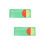 2Pcs Green Circular Area Teaching Prop for Primary School Math 7