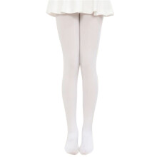 White Kids Girls Velvet Ballet Tights Dance Socks Microfiber Socks Professional Dance Leggings S