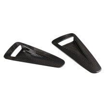 Car Real Carbon Fiber Front Engine Hood Air Vent Trim Decoration Outlet Cover Trim for GTR R35 2008-2016