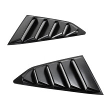 Embellecedor de la Cubierta del Obturador de la Lumbrera de la Ventana del Cuarto de VentilacióN Lateral Trasera de 1/4 Negro Mate para Chevy Camaro