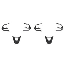 6x voor 2019-2021 Auto Koolstofvezel Stijl Stuurwiel Knop Cover Trim Decoratieve Frame Sticker Accessoires