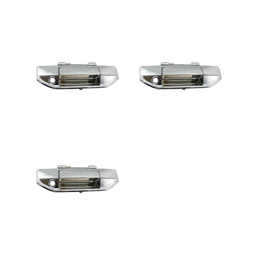 3X Car Tailgate Handle For Hunter F70 Cargo Box Handle Rear Trunk Handle Tail Door Buckle Electroplating Handle Light 6031891322104