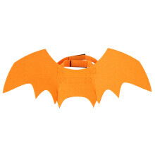 Halloween Bat Wing for Cats Bat Costume Dress Up-Orange L