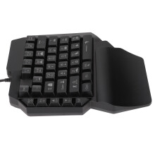39-Key Luminous Waterproof One Handed Gaming Keyboard, USB Ergonomic Design