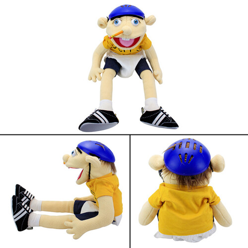 Plüsch-Handpuppe Junge weich