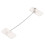 Childproof Window Restrictor 360 Rotatable Non Mark Lock, White 1