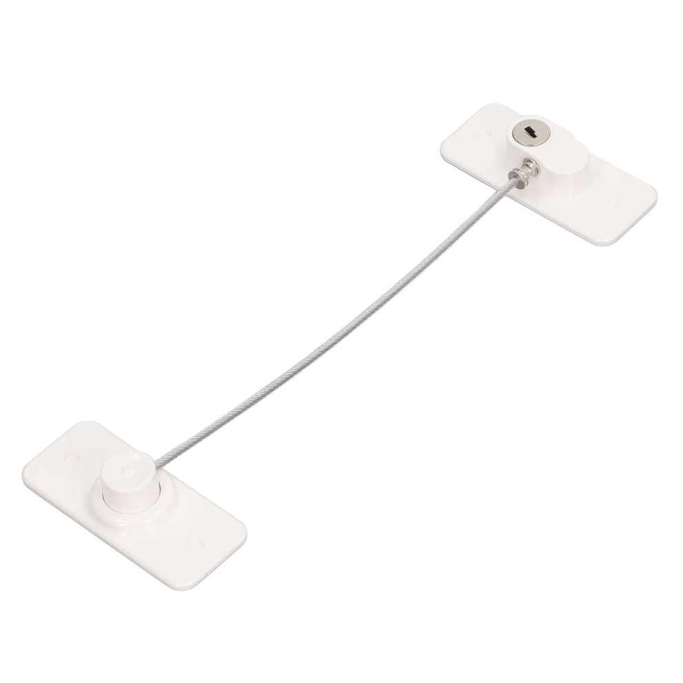 Childproof Window Restrictor 360 Rotatable Non Mark Lock, White